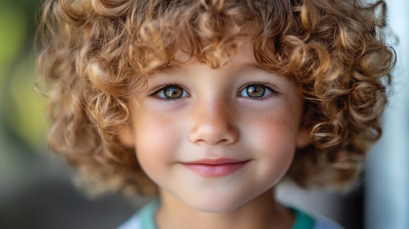 Post-Haircut Care and Styling - Kids with curly hair home cutting guide